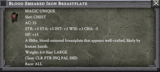 BLOOD SMEARED IRON BREASTPLATE item card
